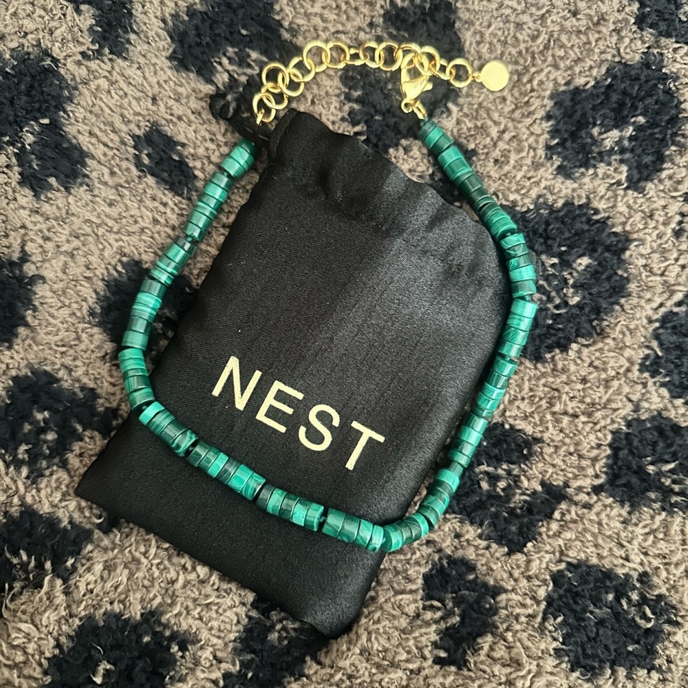Nest Malachite Heishi Necklace